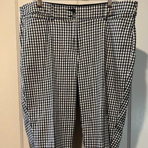 Black and White check Lena slacks from Lane Bryant - Size 20